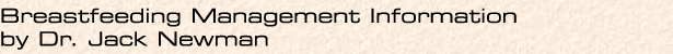 Breastfeeding Management Information